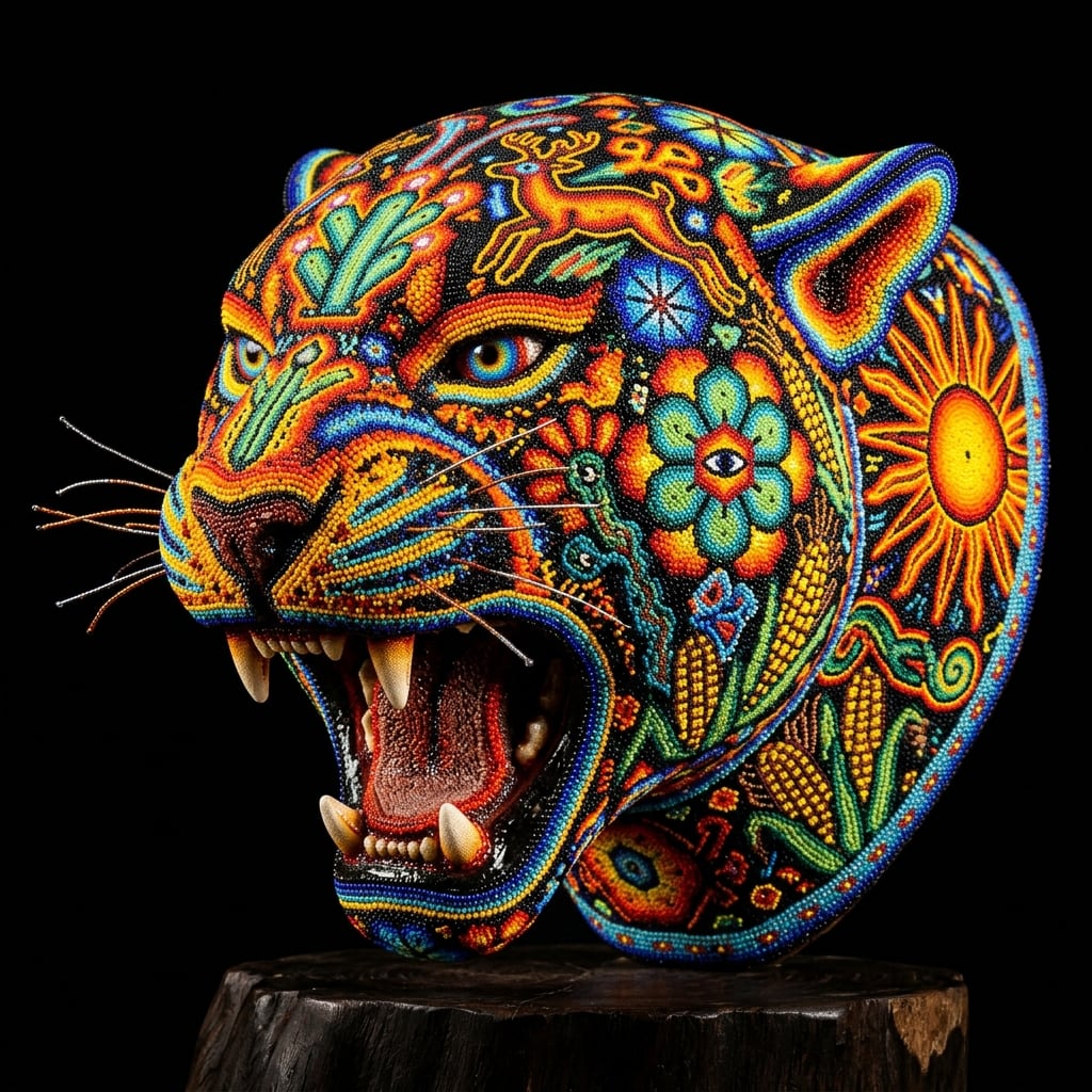 Cabeza de Jaguar del Fuego Sagrado (Tatewari)